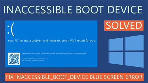 windows 10 cloned drive inaccessible boot device|inaccessible boot device won't boot.